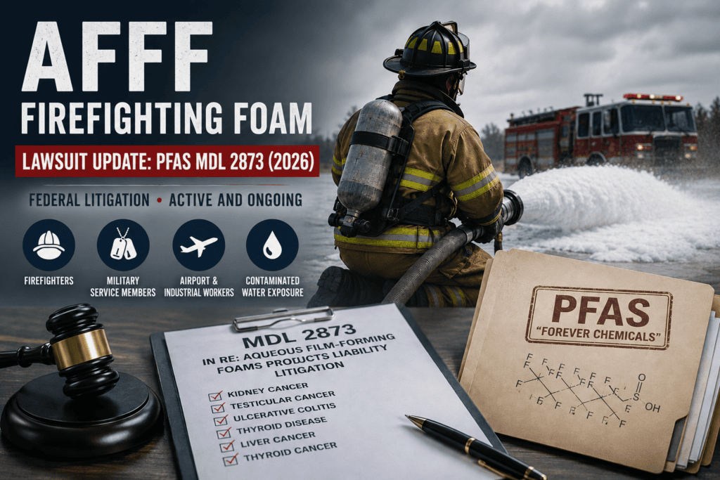 AFFF Firefighting Foam Lawsuit Update: PFAS MDL 2873 (2026)
