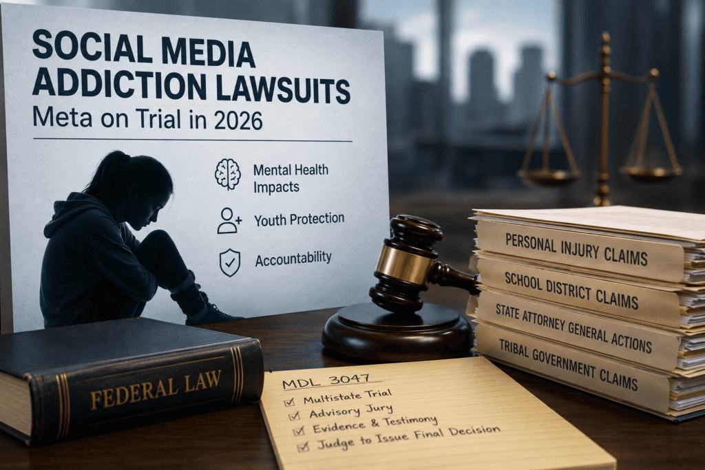 Social Media Addiction Lawsuit Update: Meta on Trial in 2026
